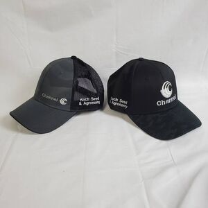 2-Pack Channel Seed Koch Agronomy Hats Black & Camo Mesh Snapback K-Products Cap